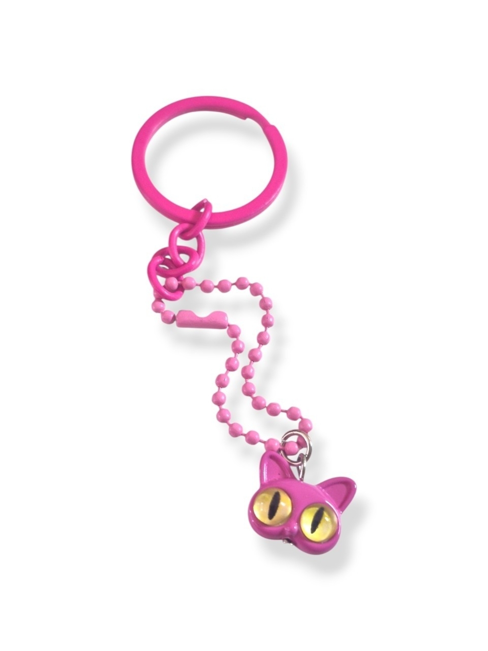 New Style Pink Cat Keychain ☆ Y2k Psychedelic illusive Novelty Accessory